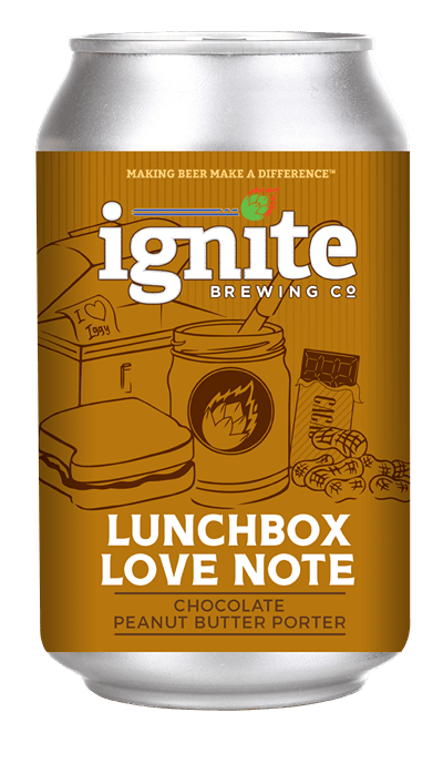 Lunchbox Love Note Chocolate Peanut Butter Porter